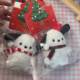 Christmas limited | Cute plush Pacha dog keychain couple bag pendant holiday gift for girlfriend girlfriend
