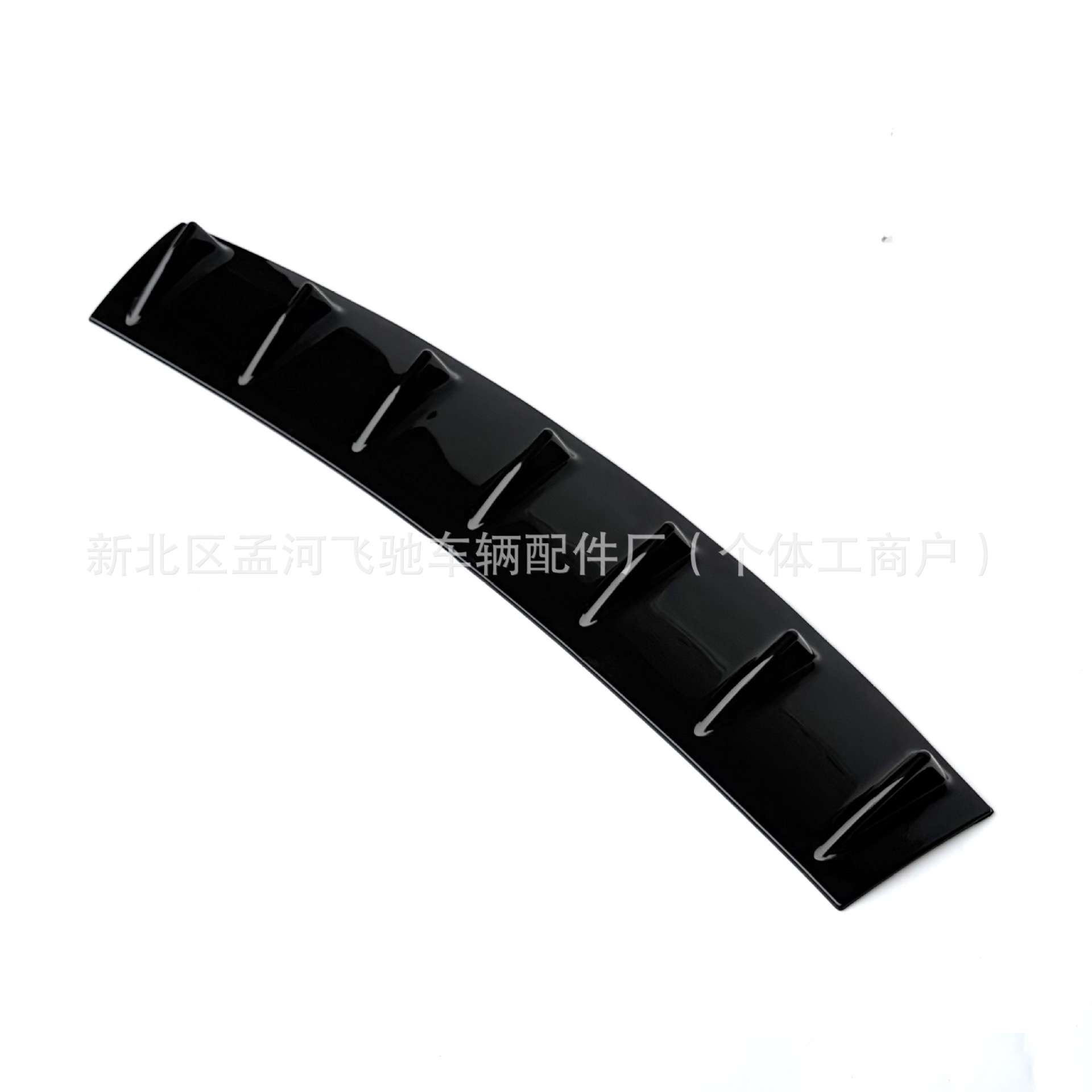 Shark Fin Rear Bumper Spoiler, Universal Car Rear Bumper Chassis Deflector Accessory, Carbon Fiber Modification