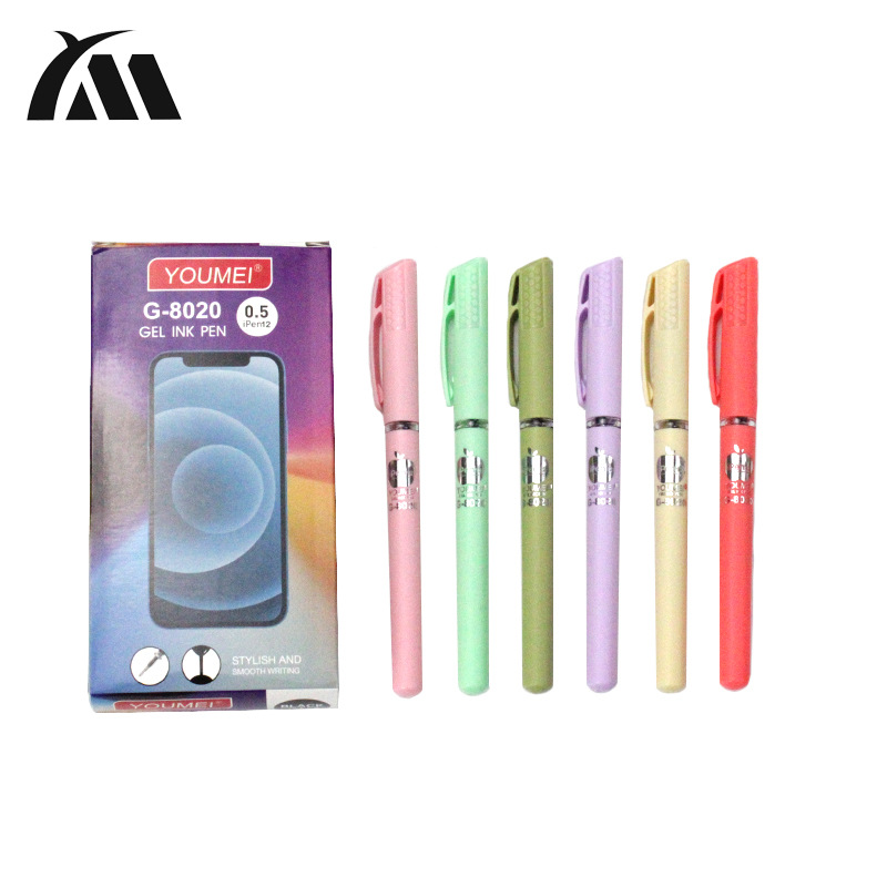YOUMEI中性笔 G-8020中性笔水性签字笔 优美学生文具笔