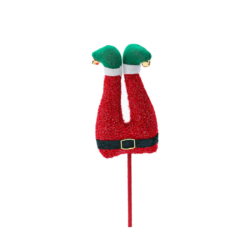 Transfronterizos nuevas decoraciones navideñas sombreros de genio ramas de flores de decoración árbol de Navidad regalos de Navidad de genio