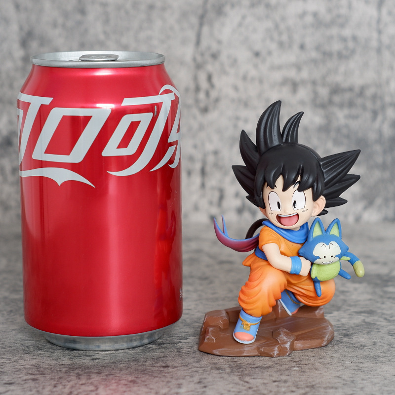 Animación de siete bolas de dragón hecha a mano q versión Goku abrazar Puya caja de regalo para adornos de automóvil
