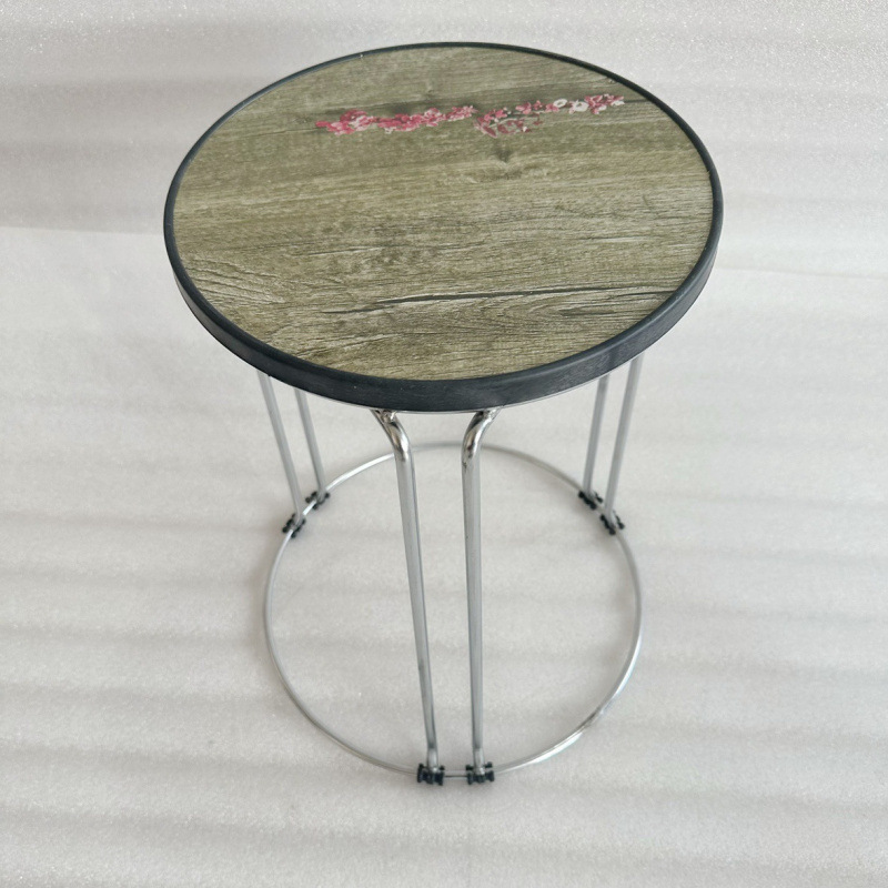 Taburetes redondos de madera sólida taburetes de acero inoxidable taburetes caseros apilables taburetes de hierro forjado dormitorio taburetes de comedor para adultos