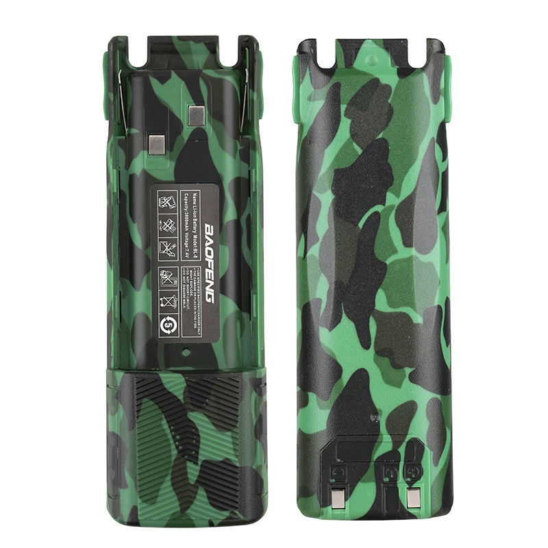 Рация Baofeng BF-UV82 с увеличенным аккумулятором, USB-зарядкой, автомобильным зарядным устройством, UV-8D GP2000L, черный камуфляжный цвет