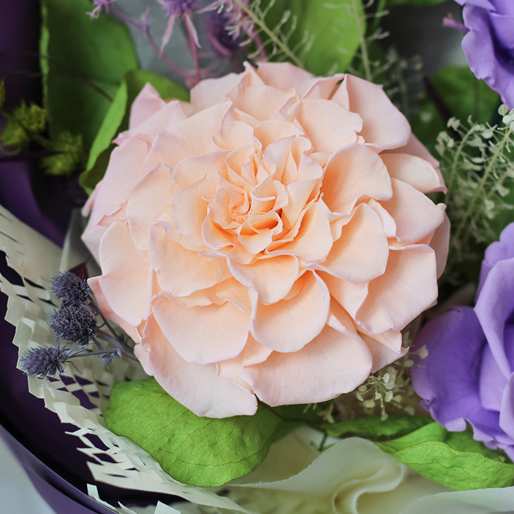Flor inmortal diseño de ramo de flores, producción de flores de rosas, flores de rosa, regalos de alto nivel para la novia del día de San Valentín