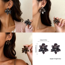 亚克力立体手作造型花朵豹纹夸张时尚个性头饰耳饰DIY饰品配件批