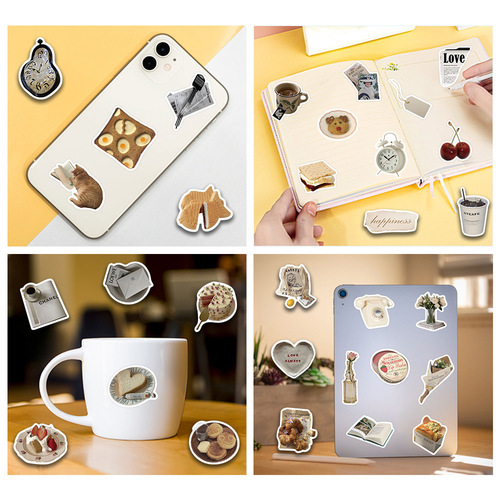 A variety of cross-border simple Korean style INS style stickers suitcase water cup guitar skateboard tablet waterproof DIY stickers