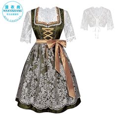 アマゾンの大サイズビール祭り服装ドイツの伝統的なバイエルン服装ワンピースハロウィーン服装が爆発した