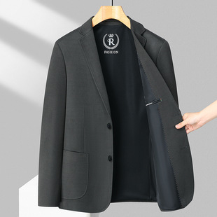 Men's Spring and Autumn New Middle-aged Casual Men's Suit Jacket Single Piece Slim-fit Small Suit Top