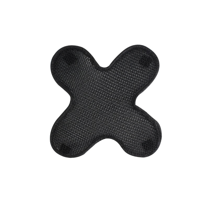 Motuoche 3D Honeycomb 4-Leaf Motorcycle Electric Vehicle Helmet Pad Heat Insulation Breathable (Auto Parts and Accessories) - helmet-lining-pad-black