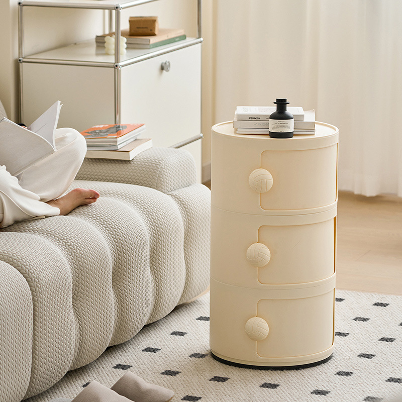 Nordic Children's Bedside Circular Home Simple Creative Bedroom Storage Cabinet, Popular Ins Small Cabinet