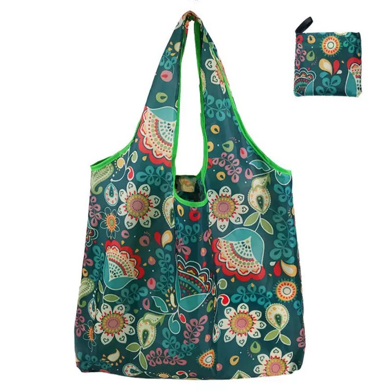 Bolsa de compras plegable en stock, bolsa ecológica portátil de gran capacidad para supermercado, bolsa de almacenamiento, bolsa de regalo promocional, se puede imprimir con logotipo. image 6