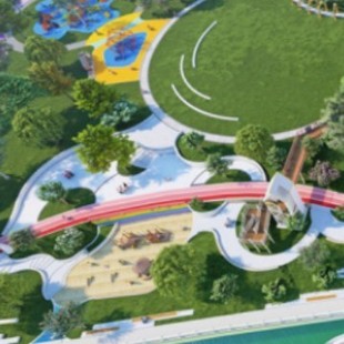 Unpowered amusement equipment manufacturers space theme parent-child amusement park equipment non-standard large stainless steel slide