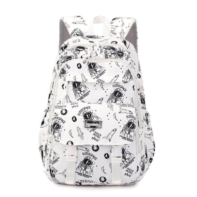 Peces naturales niños estudiante de la escuela primaria mochila de gran capacidad mochila chica reducción de carga bolsa de escuela de protección de la columna vertebral