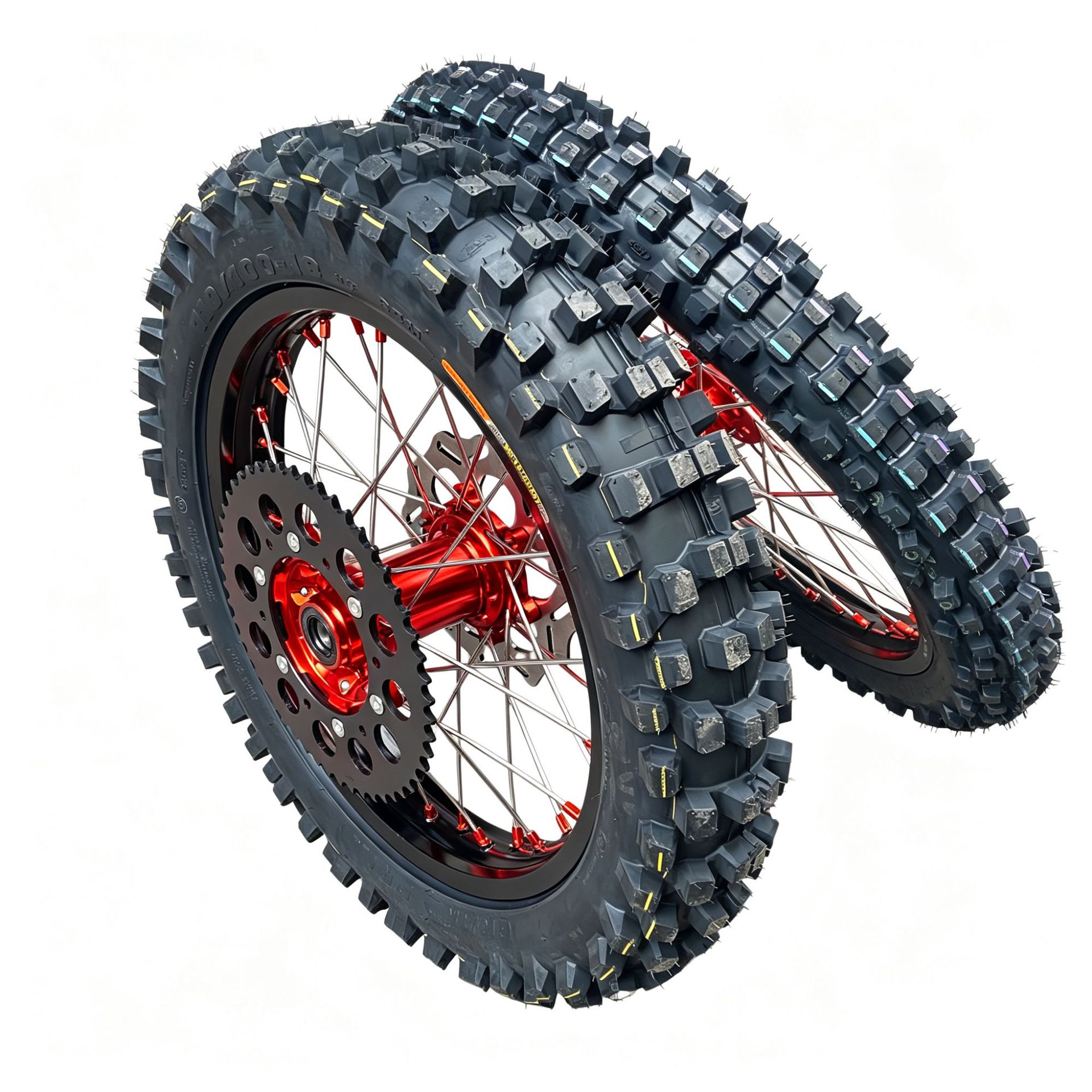 Husqvarna FEFC Off-road 21 18-inch wheel assembly suitable for KTM EXC300 modification with CNC hubs and CST tires