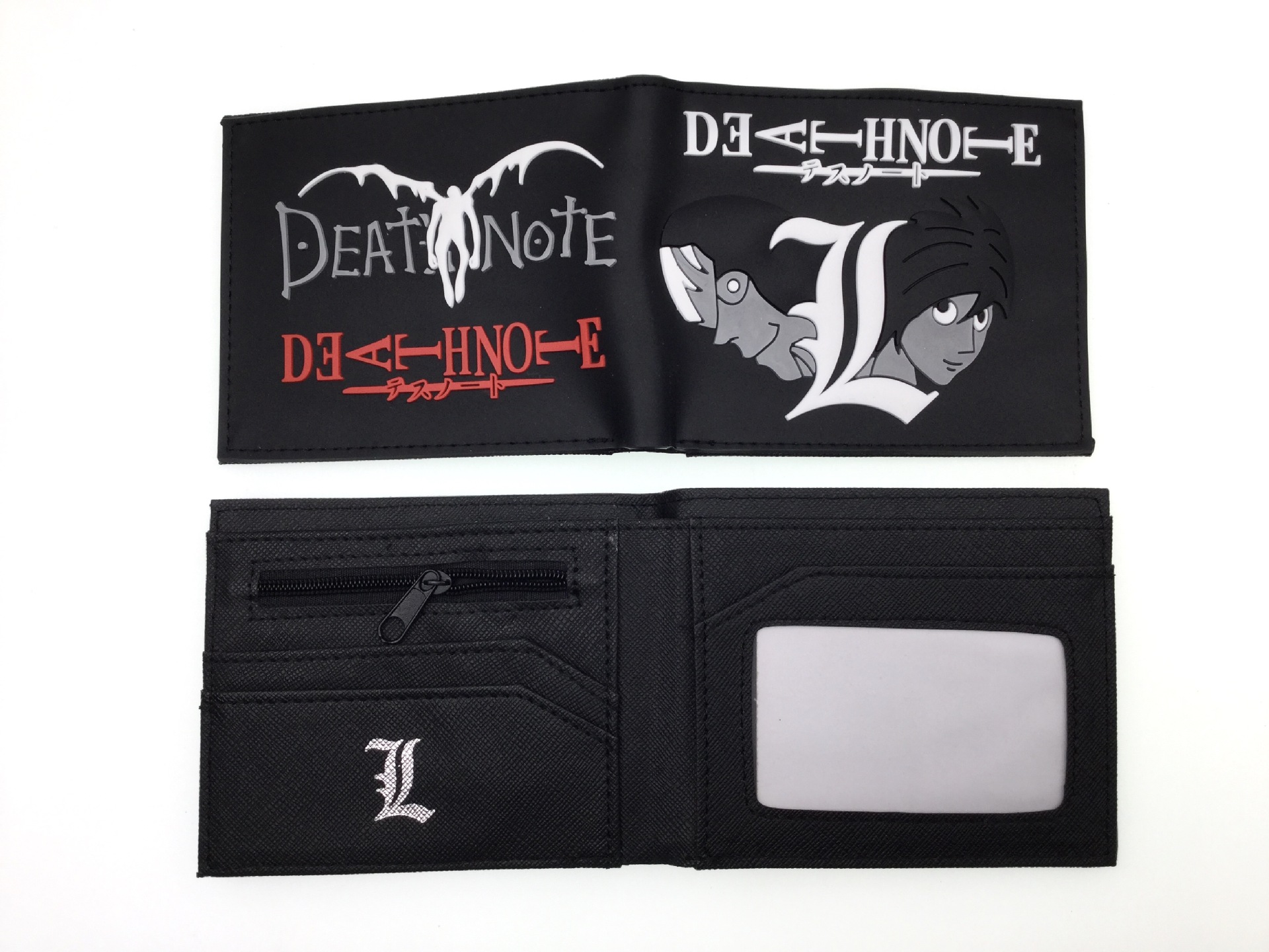 Death Note L noche Shenyue mi Haisha juego de dibujos animados billetera periférica corto horizontal monedero estudiante titular la tarjeta