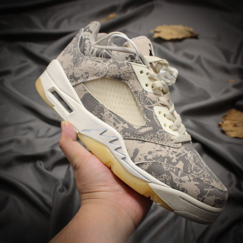 Cross-Border High-Quality Aj5 Low-Top Jordan 5 Men's and Women's Chinese Red Limited Edition Retro Practical Casual Classic Basketball Shoes Sneakers