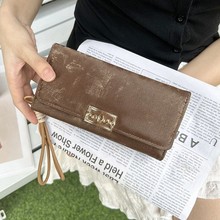 外贸批发女士钱包长款简约高级感跨境2025新款手拿包大容量钱夹女