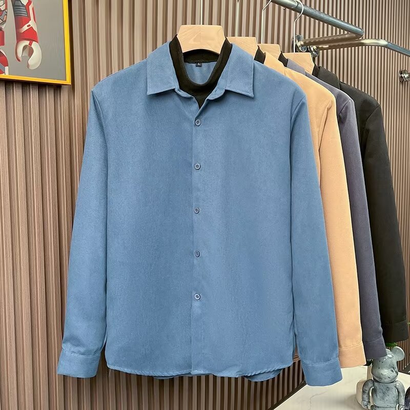 Japanese colored retro corduroy shirt
