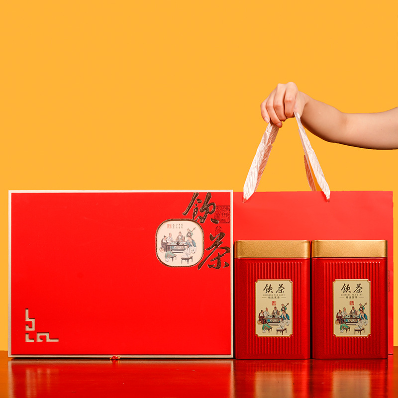 凤凰单丛茶叶礼盒英红九号礼品包装盒一斤装茶叶包装盒空盒储茶罐