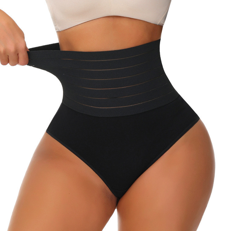 Cross-border Amazon Explosions High Waist Belly Pants Women's Underwear Thongs High Waist Body Shaping Pants Belly