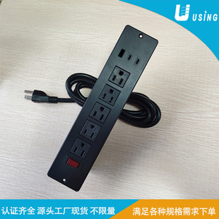 USB American Standard Type-A+C Embedded American Standard Furniture Desktop Socket American Power Strip 6-Hole Power Socket