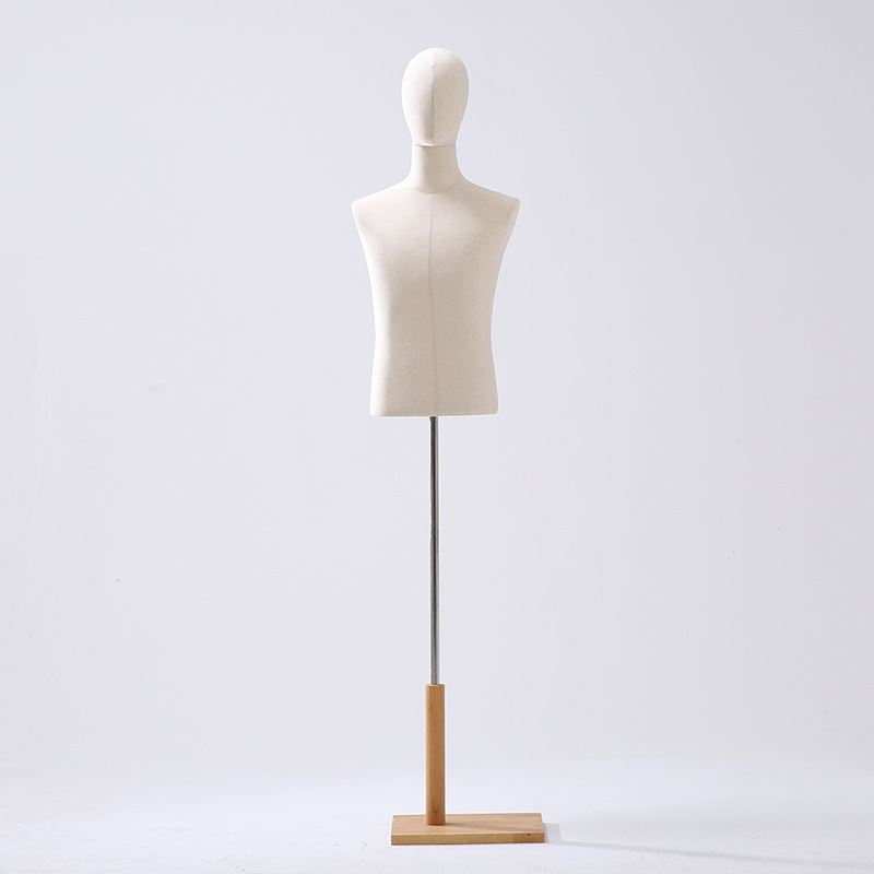 Tienda de ropa modelo masculino de madera sólida modelo adulto accesorios tienda de ropa estante de exhibición de plataforma de sopa estante de modelo