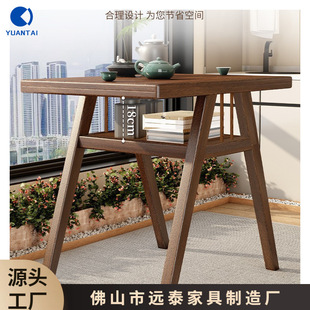 Balcony Tea Table and Chair Combination Leisure Area Layout 2025 New Small Internet Celebrity Three-Piece Set Outdoor Courtyard Table and Chairs
