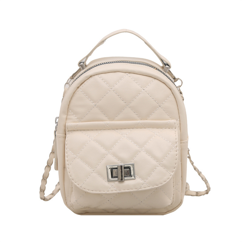 2025 cadena de bordado de diamante nueva moda simple estilo estilo extranjero mochila de hombro mochila de hombro de mujer