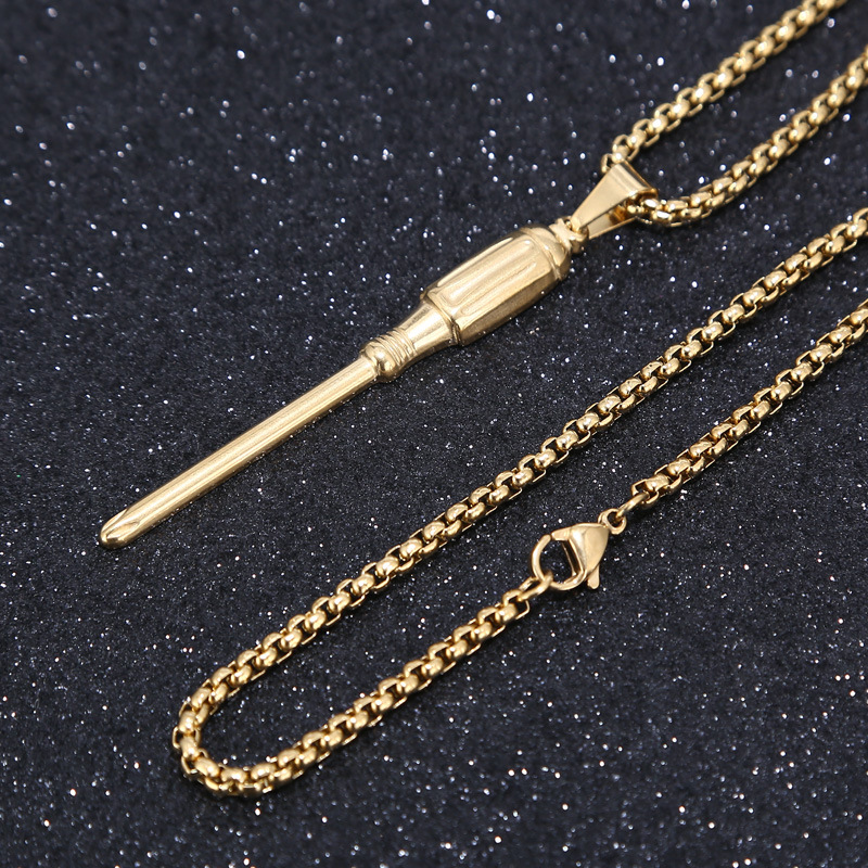 Wholesale Jewelry Retro Scissors Spoon Kitchen Knife 304 Stainless Steel Plating display picture 32