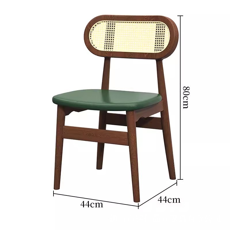 Silla de comedor de madera maciza para restaurante