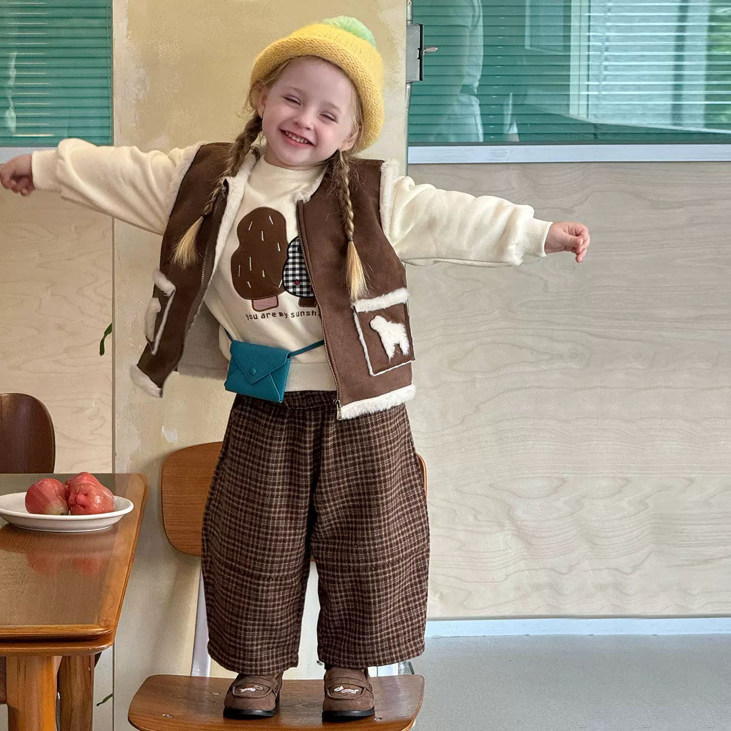 维木童装女童冬装2025新款小女孩洋气时髦儿童衣服超好看宝宝套装