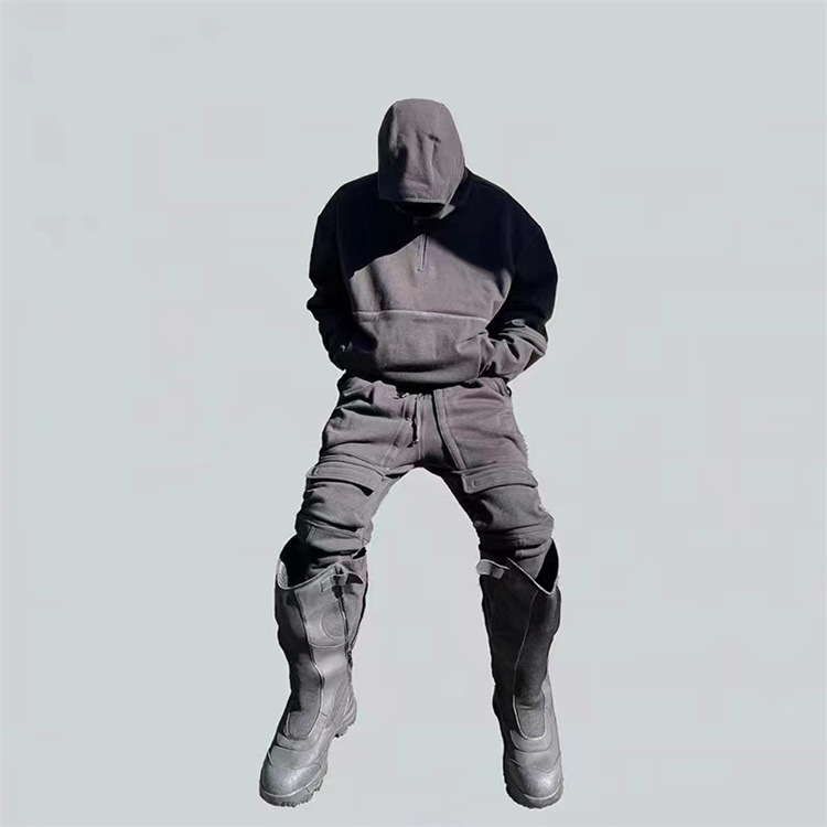 GRAILZ FK American High Street Loose Guard with Multiple Pockets, Functional Workwear, Casual Solid Color Cannon Pants_voghion.com