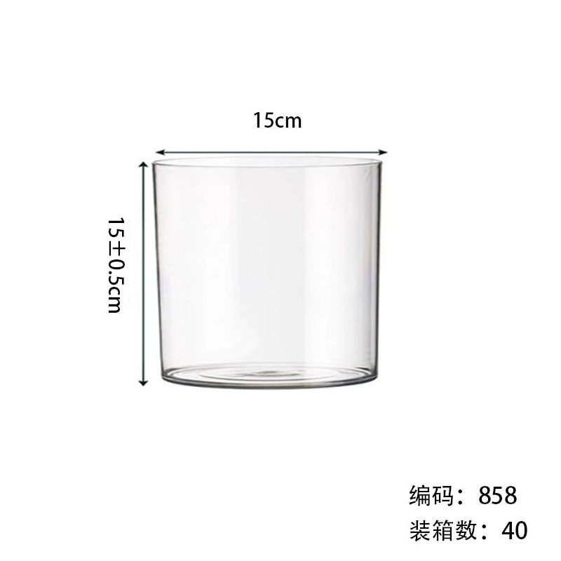 35 tipos de macetas rectas de plástico acrílico con tapas, anticaída, diseño simple, recipientes transparentes para arreglos florales, jarrones para arte floral. image 19