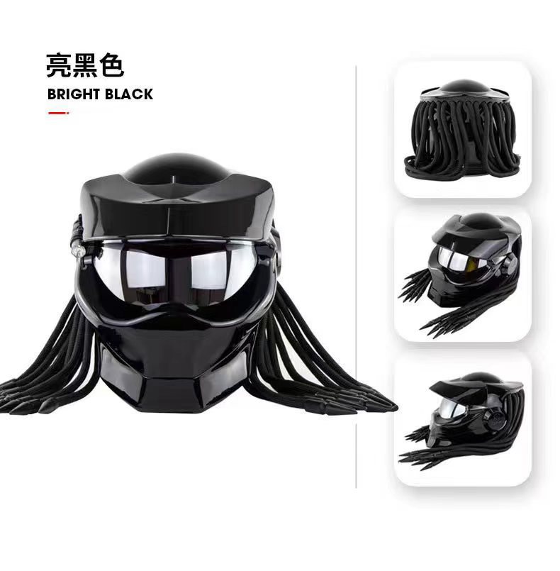 Factory Direct Sales of Predator Motorcycle Helmets, Cross-Border Hot-Selling Riding Helmets, Personalized Electric Vehicle Safety Helmets