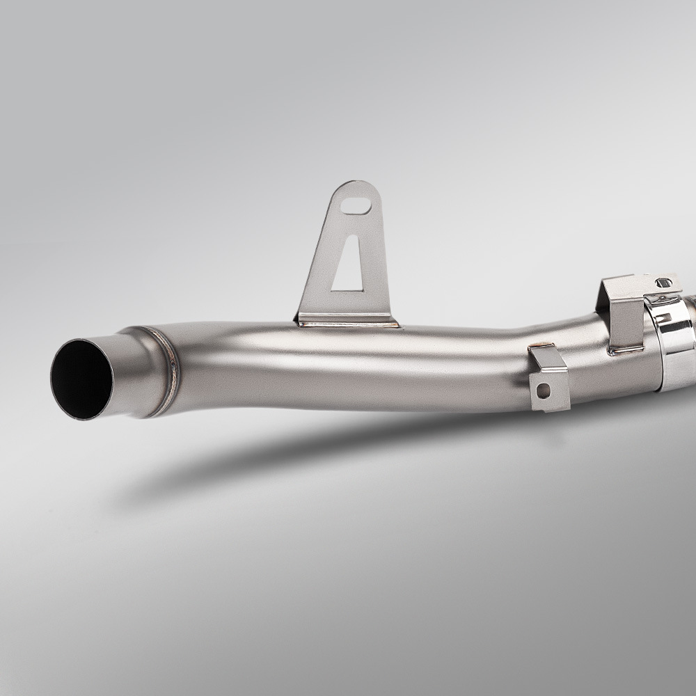 Suitable for Motorcycle Modification, Stainless Steel Split Front Exhaust Pipe to Connect to the Original Rear Section