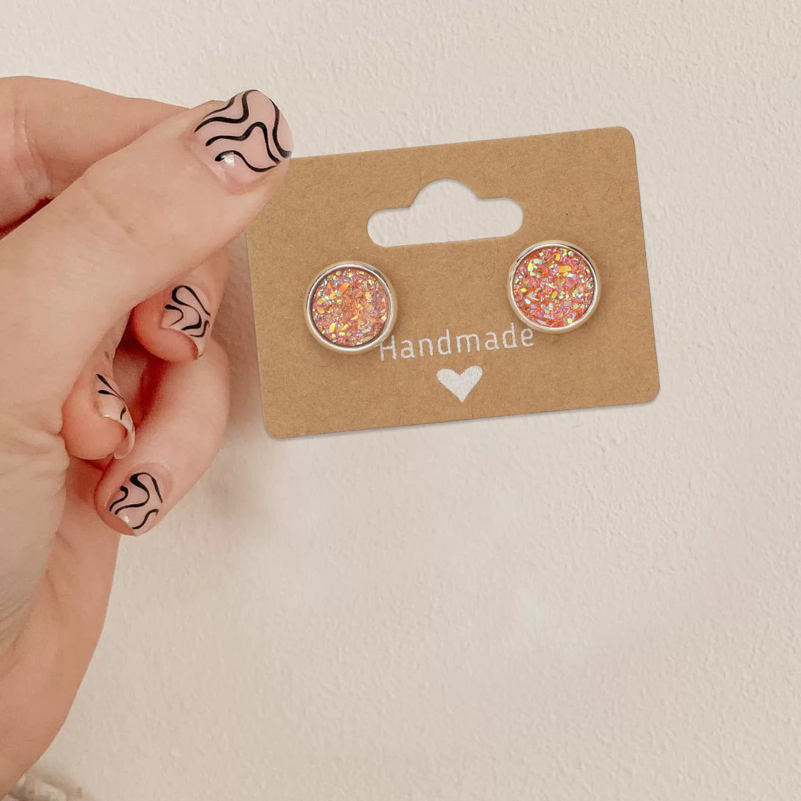 Серьги карты серьги гвозди картон ювелирные украшения упаковочная карта 5*3,5 см