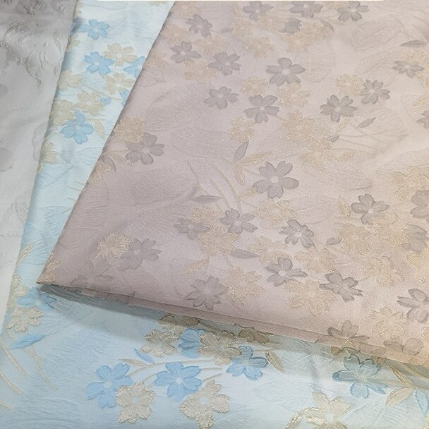 小碎花素雅国风浮雕 复古春夏服装中式外套连衣裙色织提花