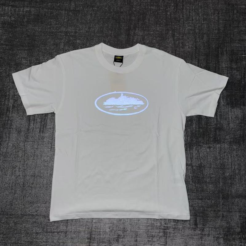 欧米のニッチなトレンドブランド、タイマー柄プリントが人気の万能半袖Tシャツ、夏らしいゆったりとしたカジュアルな半袖|undefined