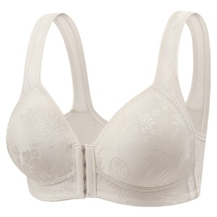 Cross-Border Mother's Vest-Style Bra Without Rims for the Elderly Wholesale Breathable Push-Up Comfortable Bra