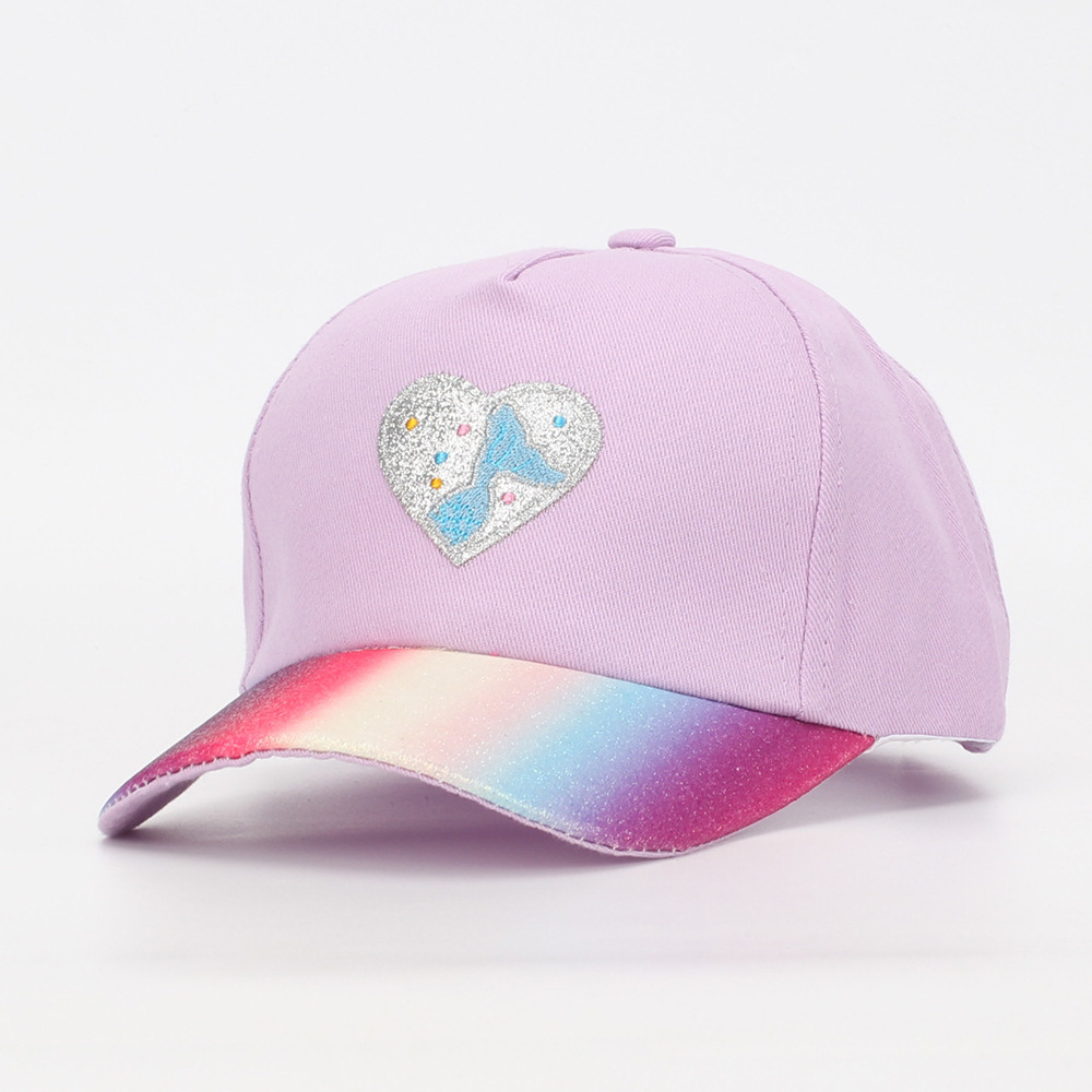 332g Weight Hat Classification Polyester Fabric Type Baseball Cap Hats Type 1 Piece Quantity Daily, Street Occasion Heart Shape Pattern All Seasons Season Children Unisex Gender Embroidery Design Simple Style, Classic Style Style Children Unisex Simple Style Classic Style Heart Shape Embroidery Baseball Cap 10