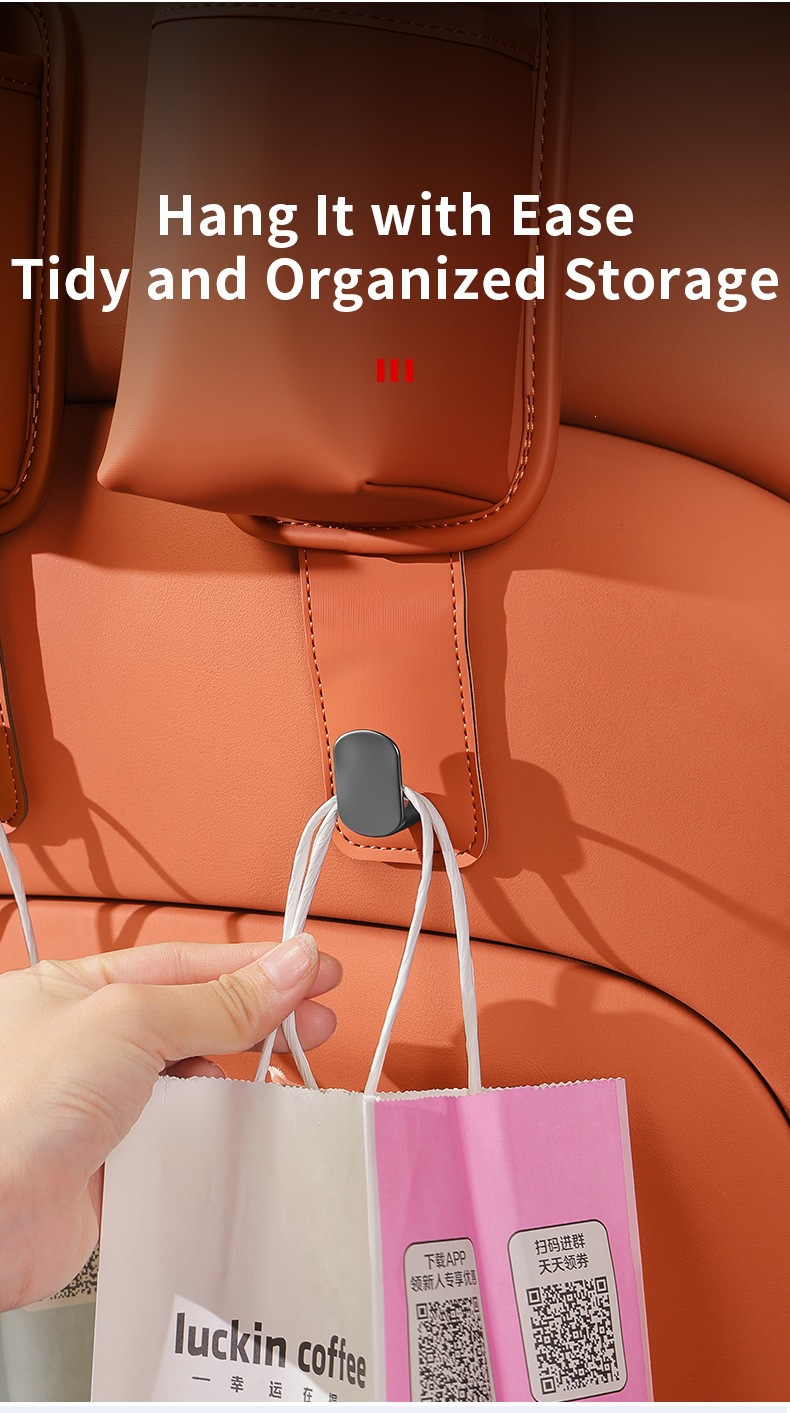 New cross-border car hook for seat back, multifunctional in-car hook, headrest seat back car cup holder