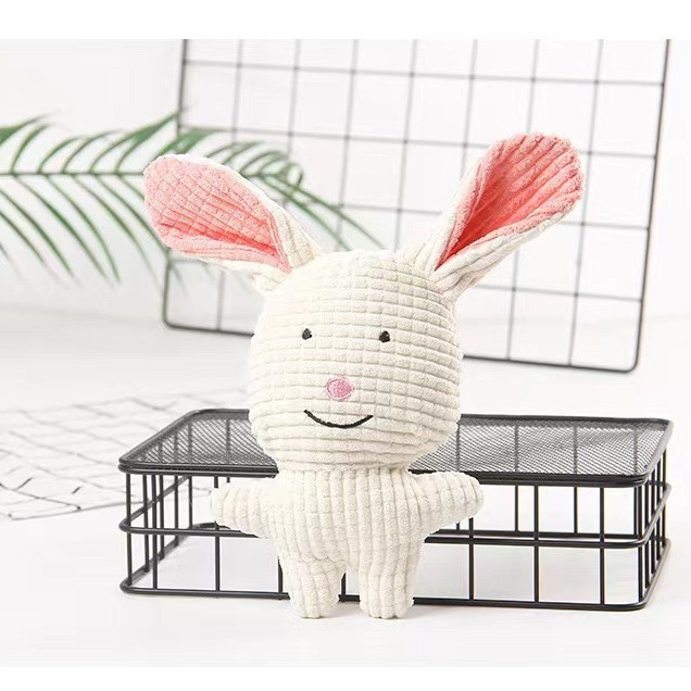 Perro de peluche Bulldog francés resistente a la mordida cuerda juguetes sonoros frutas dibujos animados animales gatos gatos artículos de mascotas