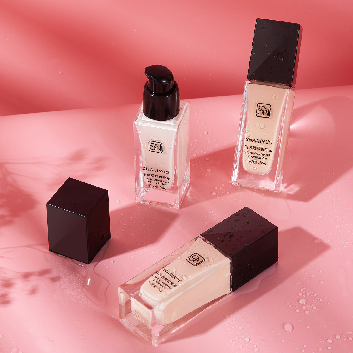 Shaqinuo Popular Foundation Concealer Cushion BB Cream Stick Base Moisturizing Student Foundation Cream