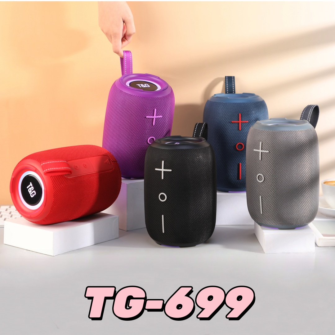 Commerce electrónico transfronterizo TG699 altavoz Bluetooth atmósfera al aire libre portátil LED colorido subwoofer Bluetooth deportivo impermeable