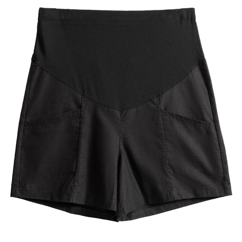 Maternity pants women's summer thin outer shorts high waist cotton and linen pants casual three-quarter pants maternity summer clothing manufacturer