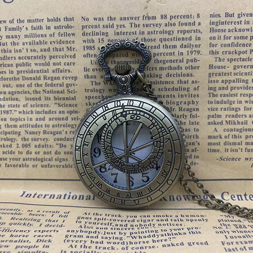 Yanoda Vintage Engraved Roman Characters Compass Surveying Pattern Classic Flip Large Pocket Watch Quartz Watch Wholesale