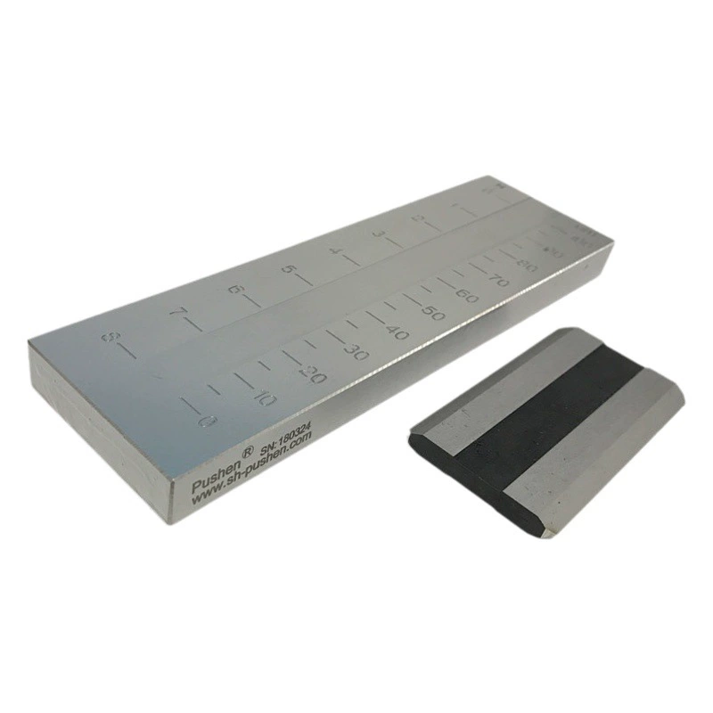 Первоначально нажмите метр 0-25/50/100um мелкости шабера слота ISO метра мелкости шабера нержавеющей стали одиночный