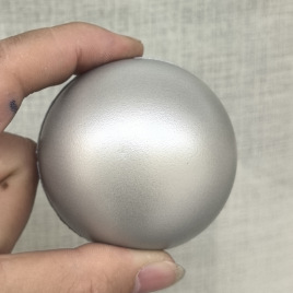 Venta caliente transfronteriza pu espuma tamaño pequeño color sólido brillante Bola de impresión de logotipo 4cm aerosol pintura estrés bola juguetes para niños