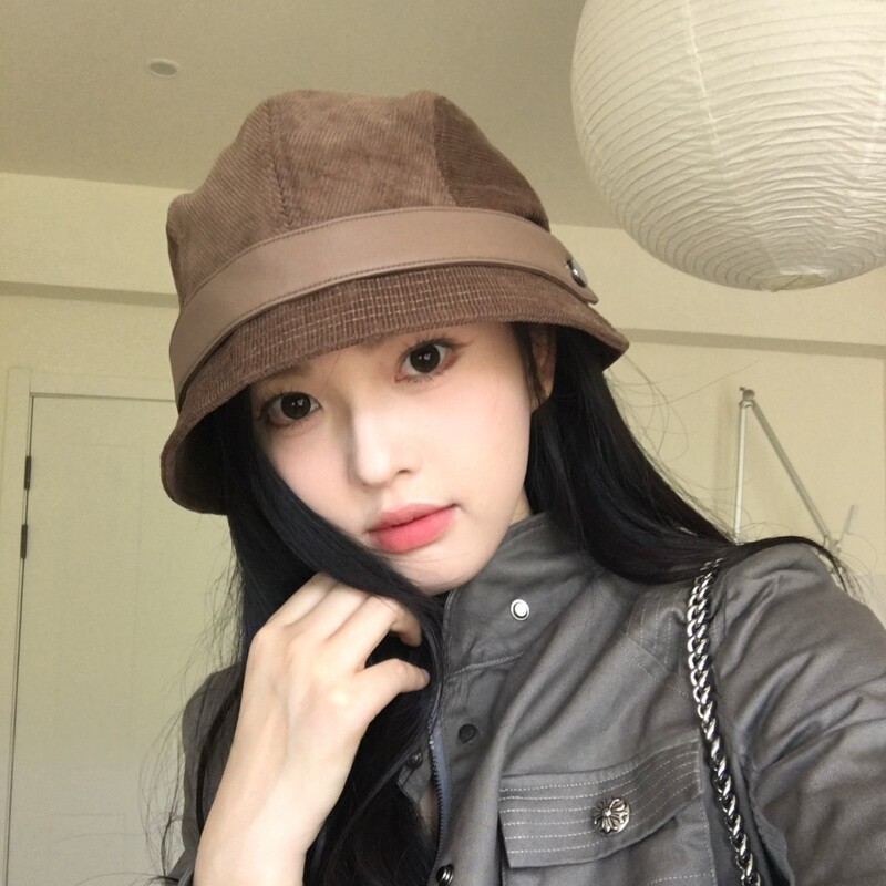 秋冬新款高品质灯芯绒渔夫帽一帽多戴可做小礼帽高性价比骑车可戴|undefined