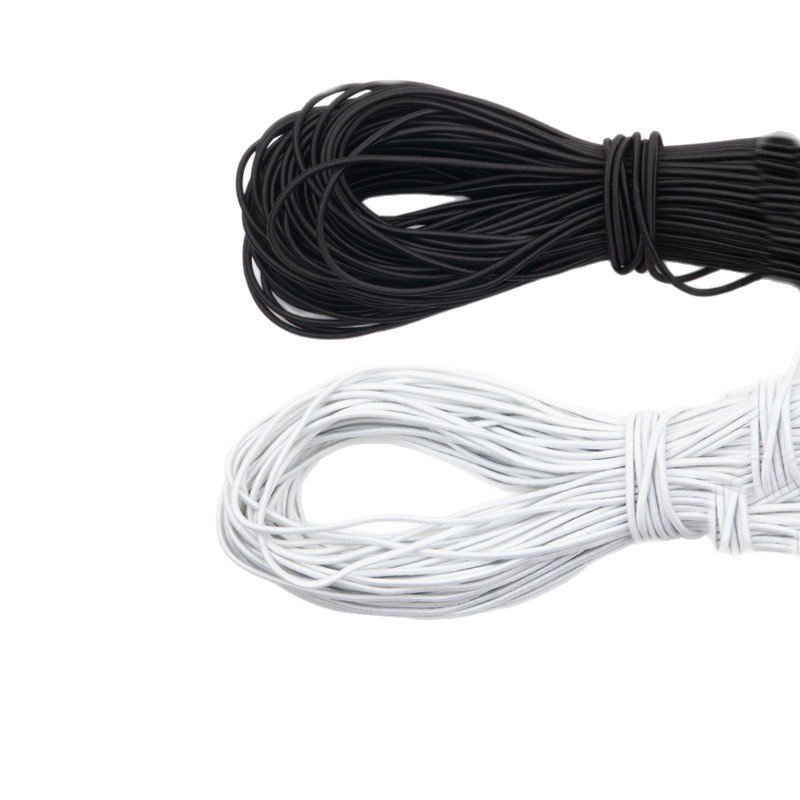Cinturón elástico de alta elasticidad redondo plano multicolor hogar costillas de acoplamiento DIY ropa cuerda elástica multicolor opción image 6